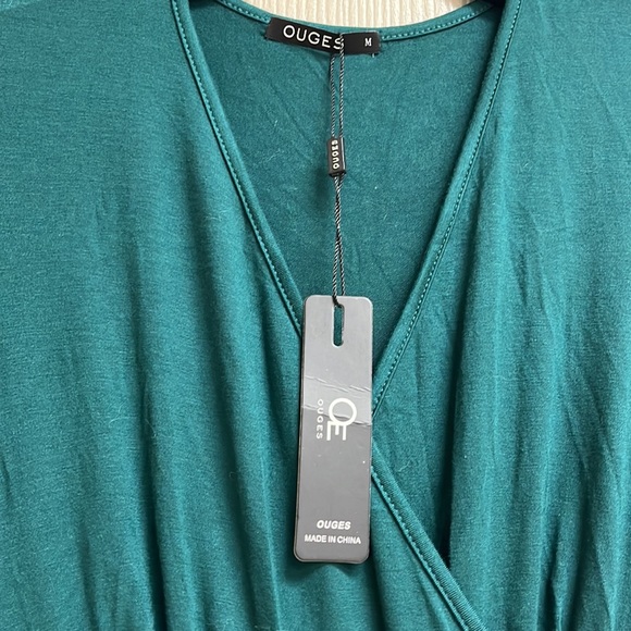 NWT Ouges Hunter Green Pocketed Maxi - Picture 7 of 8